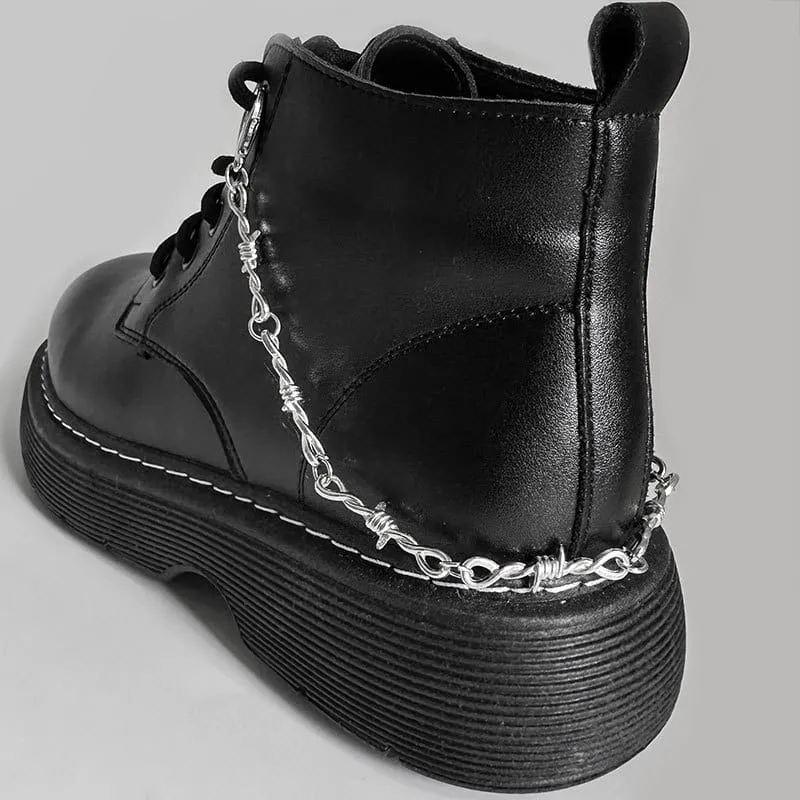 Unisex Punk Cross Boot Chain Shoe Accessories