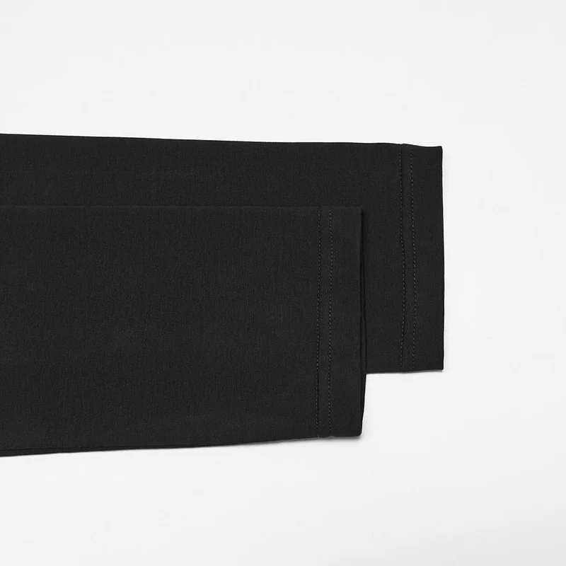 Gothic Herren-Langarmshirt mit Stehkragen, Reißverschluss hinten und langen Ärmeln