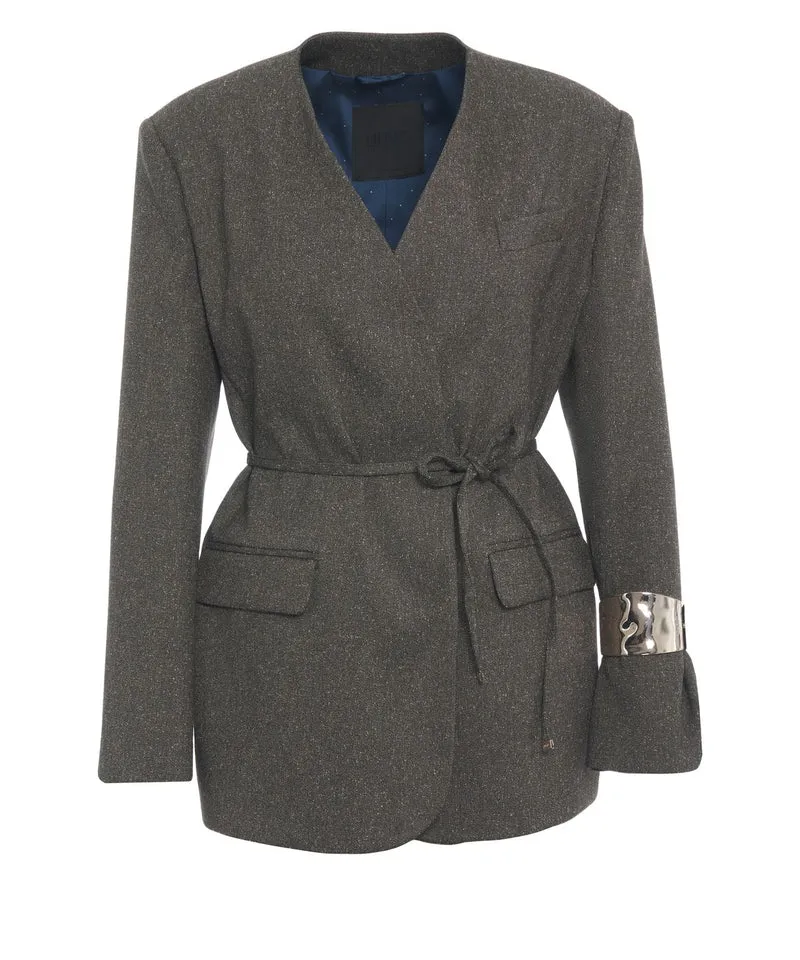 Blazer con cintura in vita