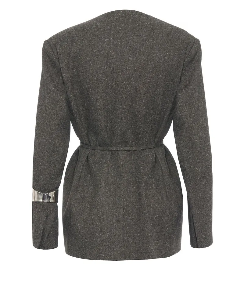 Blazer con cintura in vita