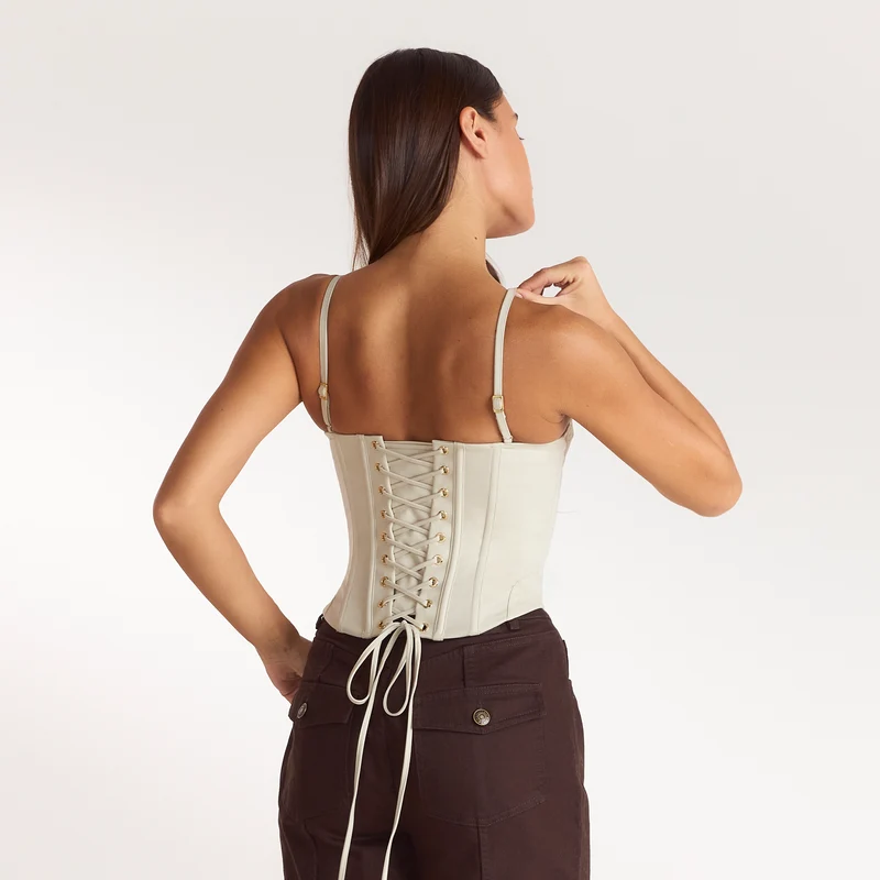 Sculpt Korsett-Top - Steingrau