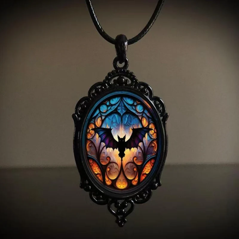 Gothic-Retro-Hexenhalskette für Damen – Halloween-Accessoire