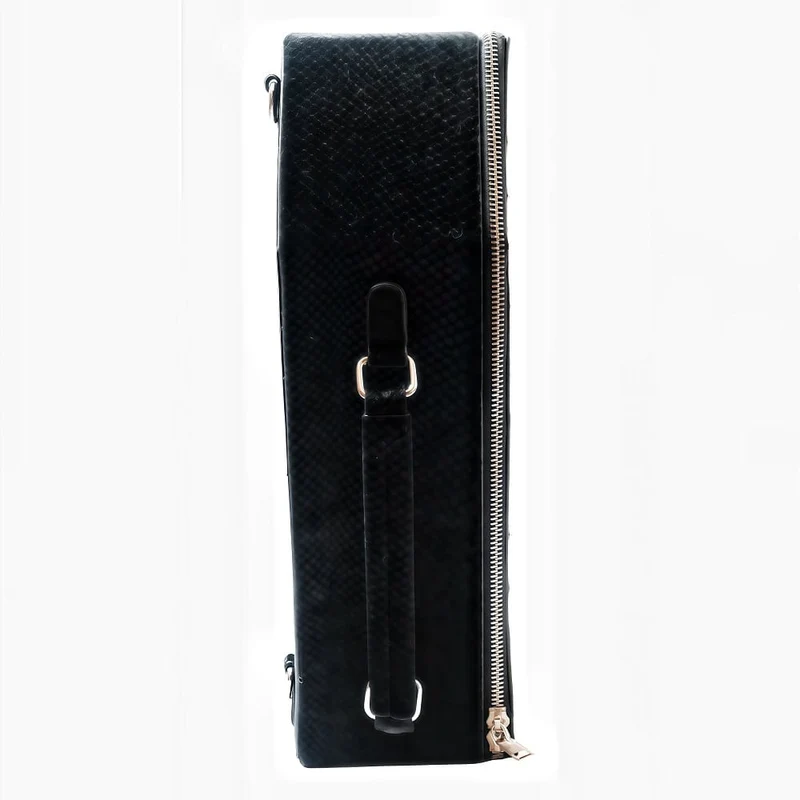 Gothic-Sargtasche für Damen, rot-kariert