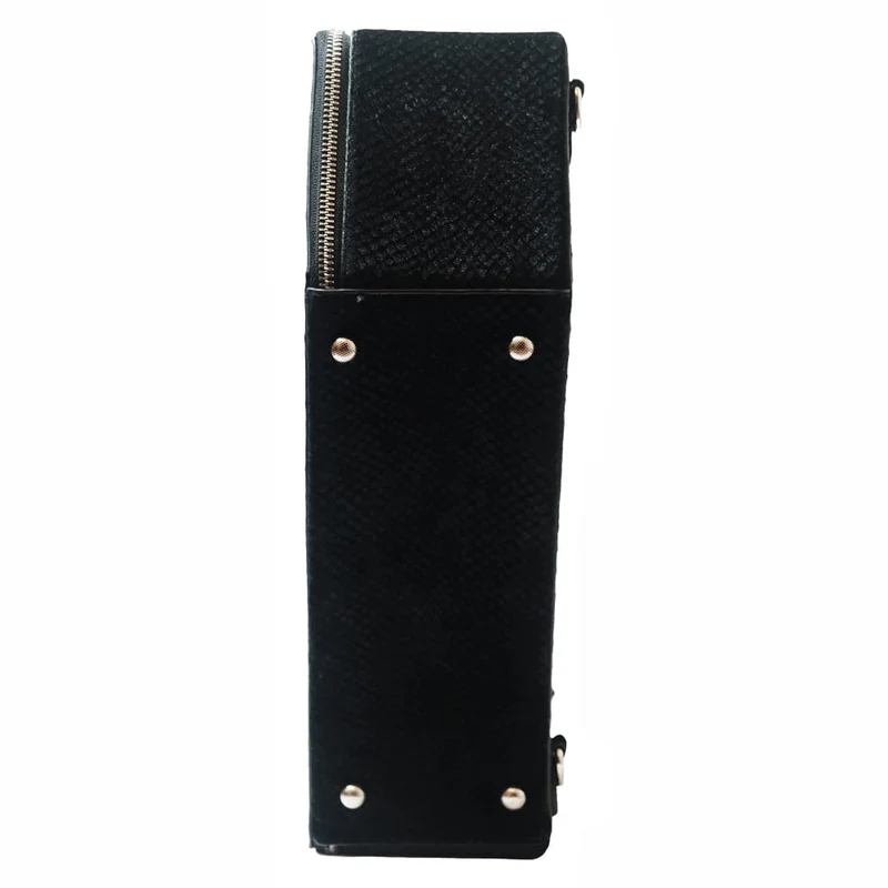Gothic-Sargtasche für Damen, rot-kariert