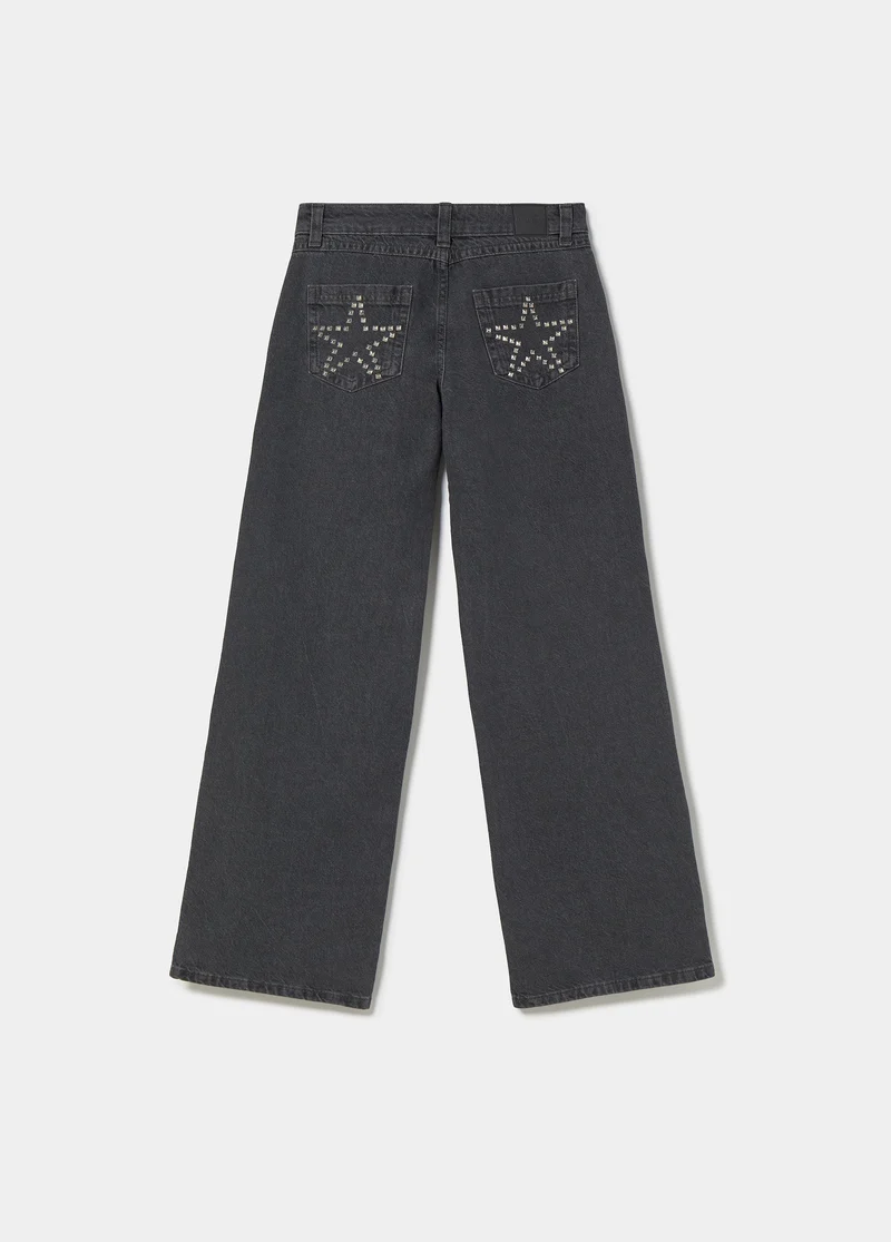 Denim with star studs