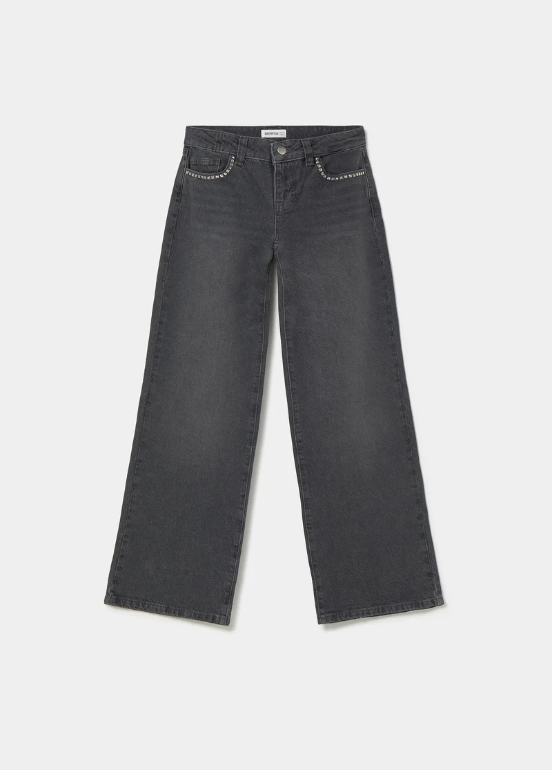 Denim with star studs