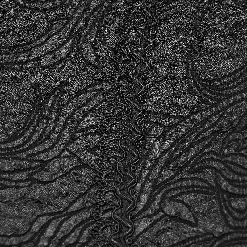 Gothic-Weste für Herren, doppelreihig, Jacquardmuster