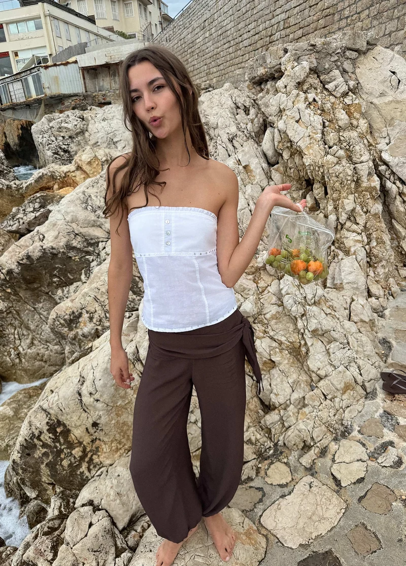 Long wrap pants