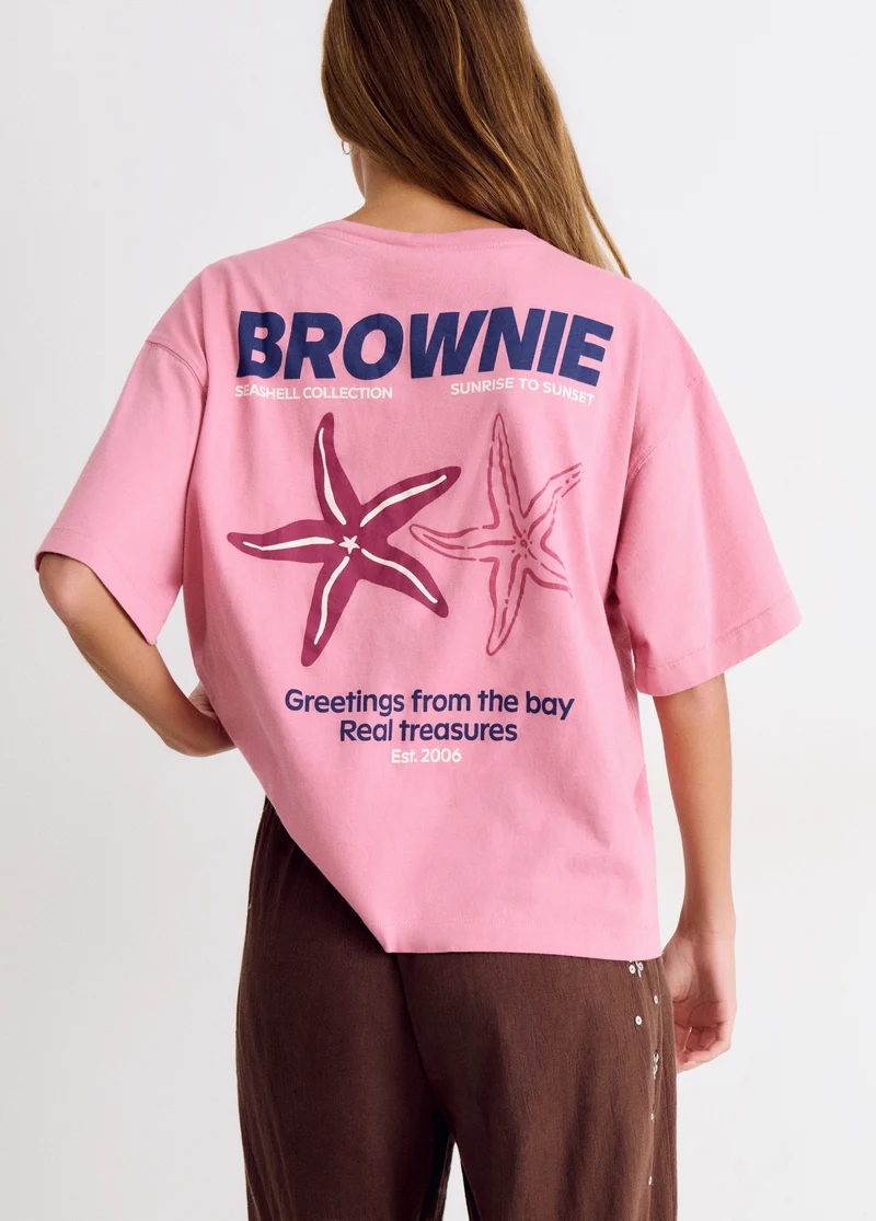 Star print T-shirt