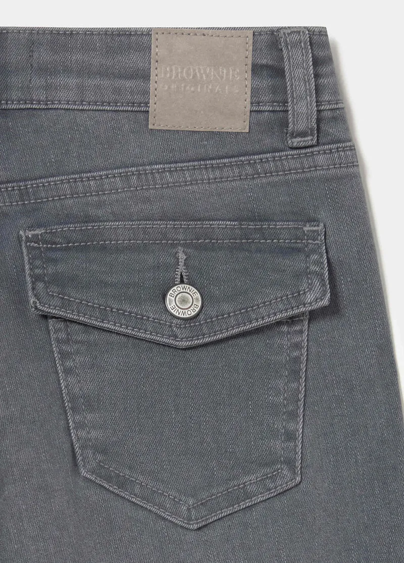 Flare jeans with back pockets