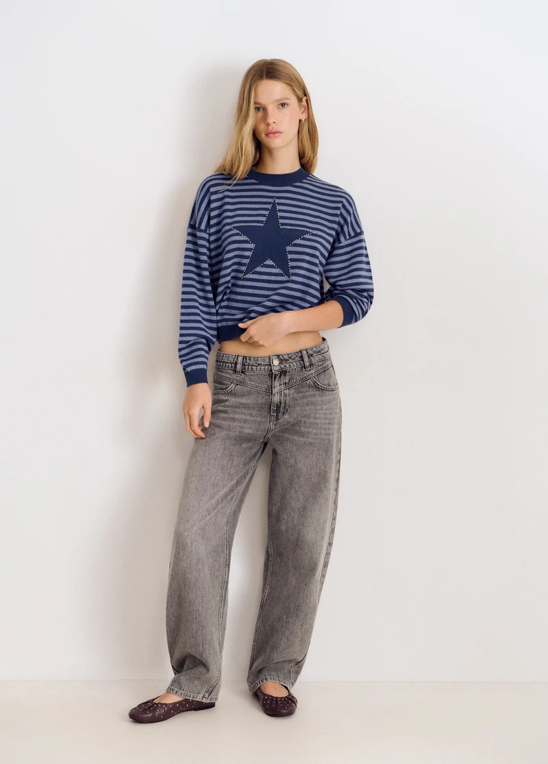 Star-striped sweater