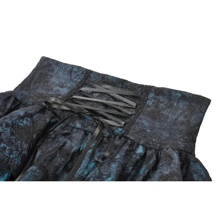 Gothic-Rock mit unregelmäßigem Saum und Schnalle für Damen