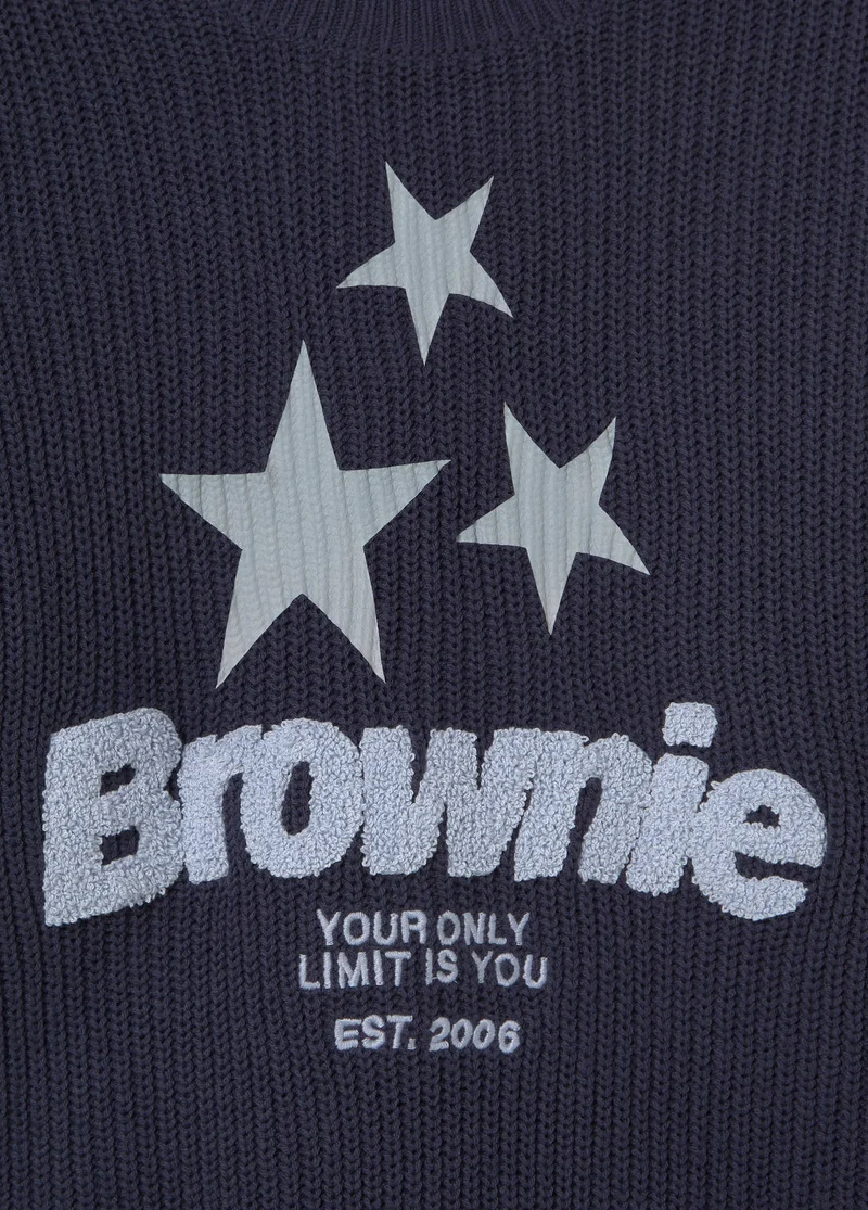Jersey brownie estrella estampada