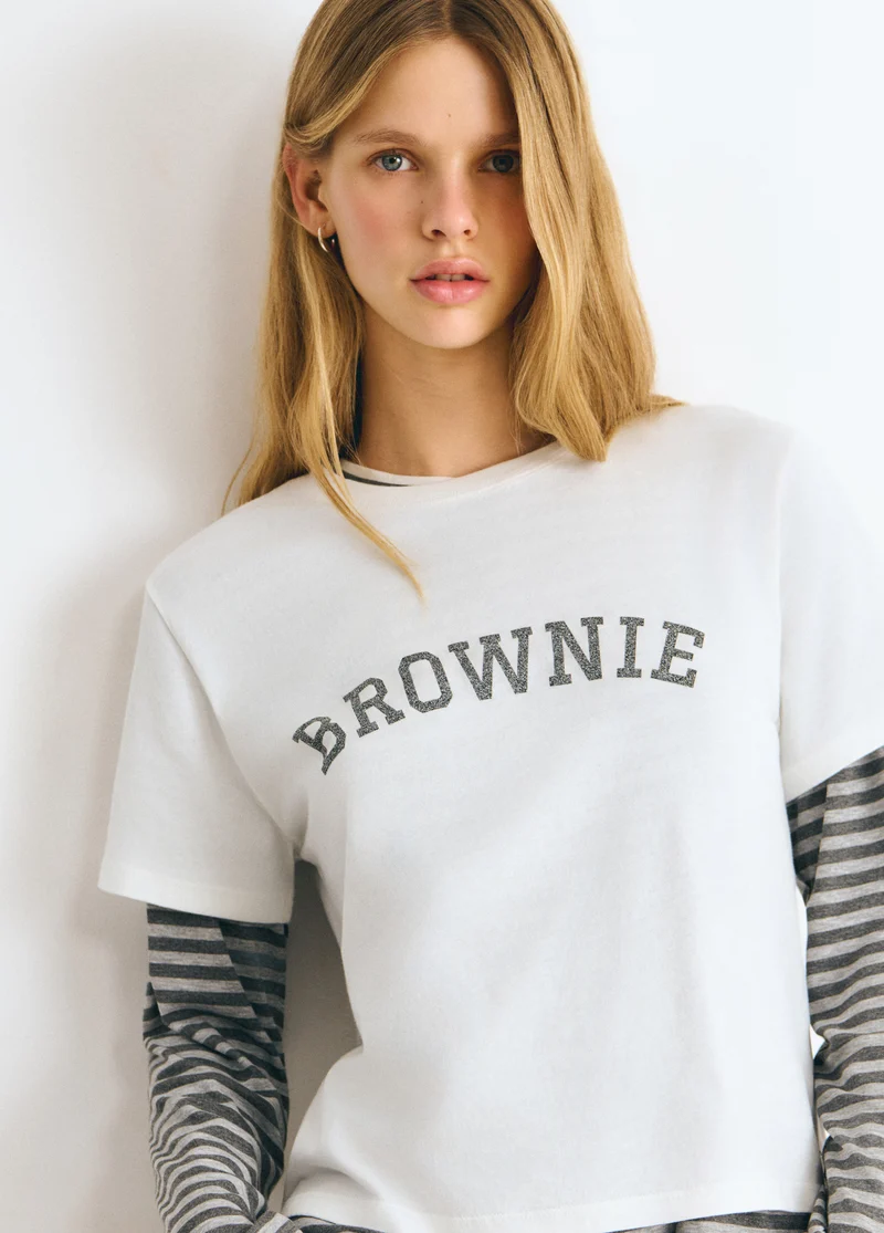Brownie Text T-Shirt