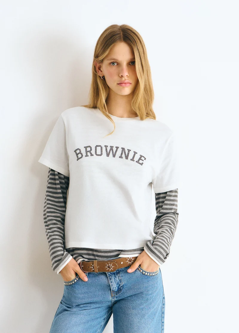 Brownie Text T-Shirt