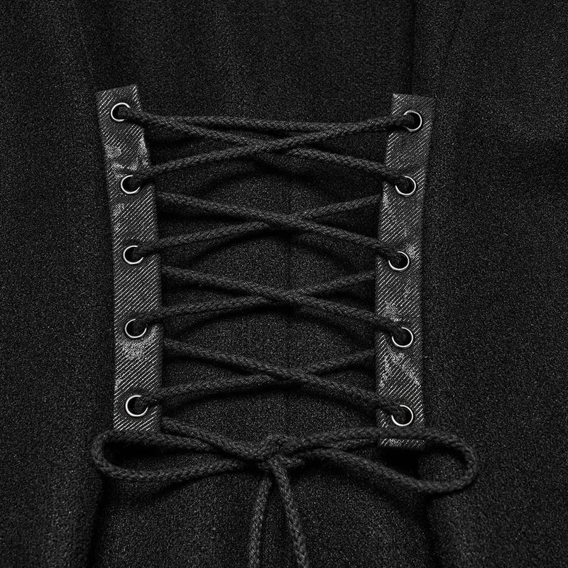 Punk-Herrenjacke mit Nieten und Kettenrevers