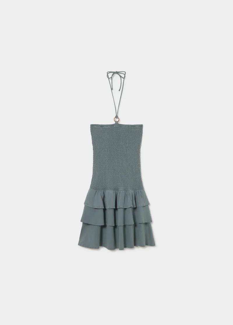Smocked ruffle dress