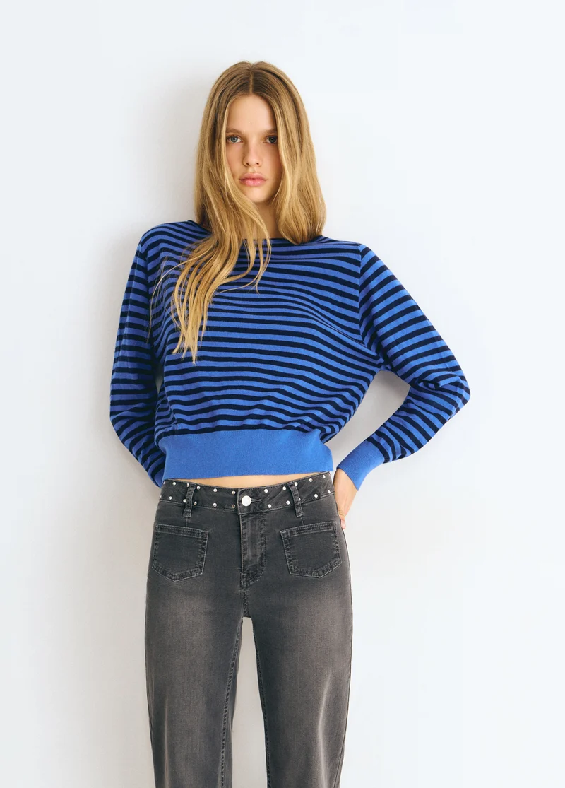 Glitter wing culotte jeans
