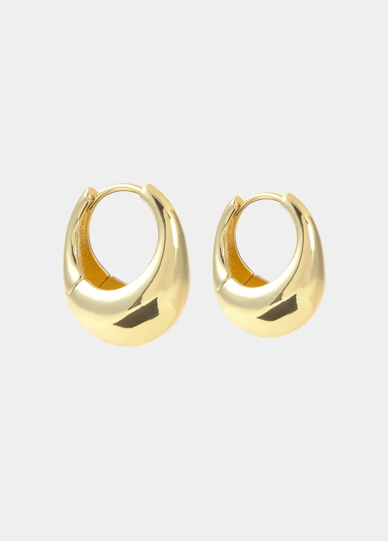 Small gold hoop earrings