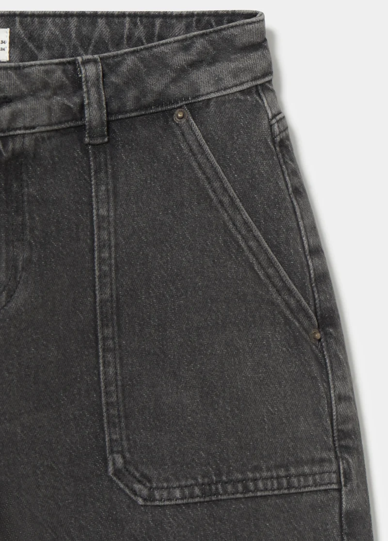 Denim with front pocket