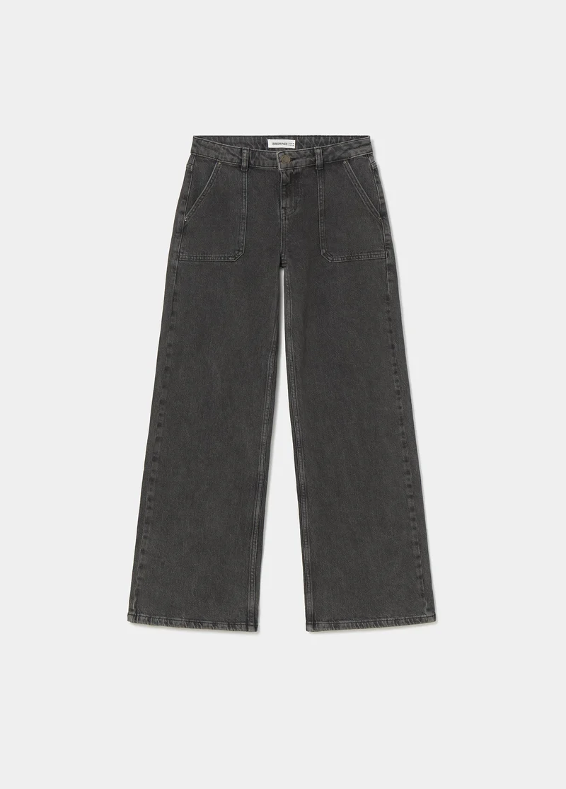 Denim with front pocket