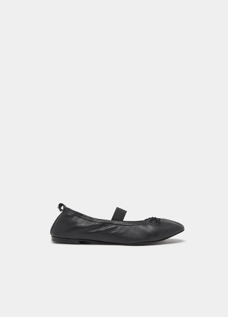 Patent leather ballet flat