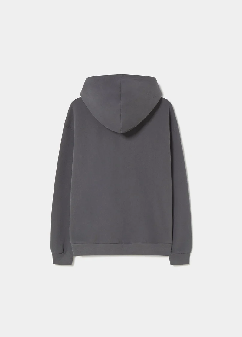 Wings print hooded sweatshirt