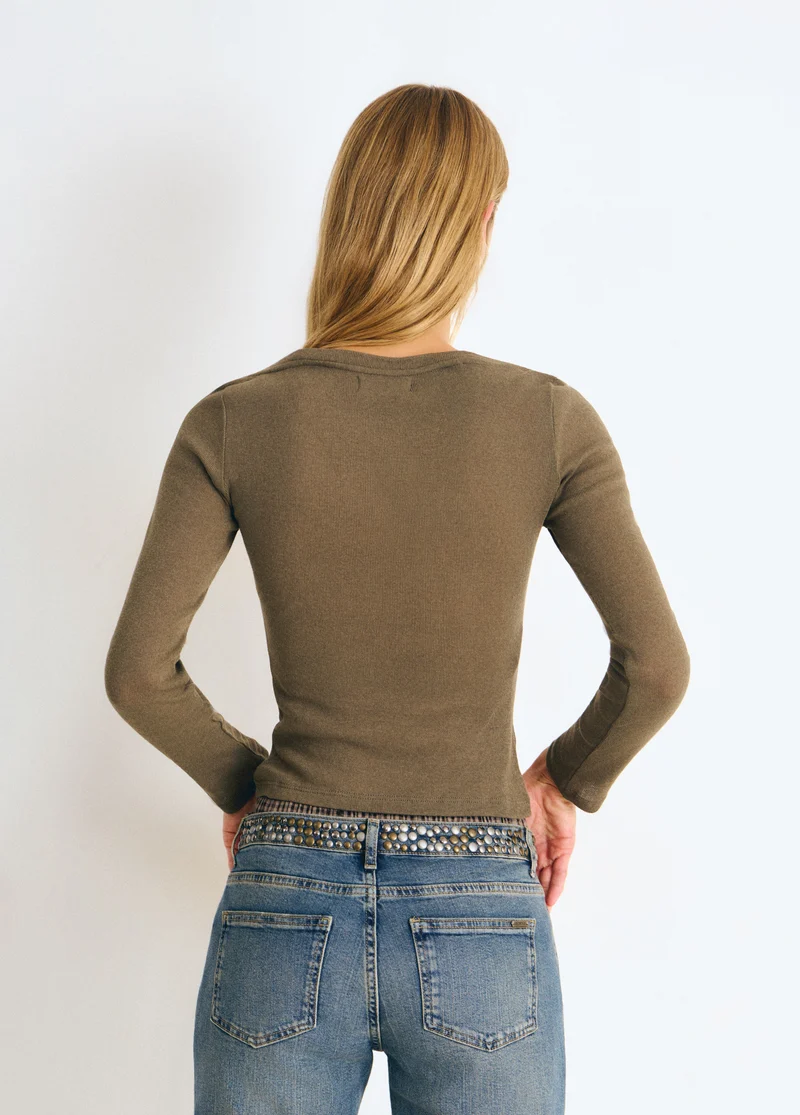 T-shirt double buttons