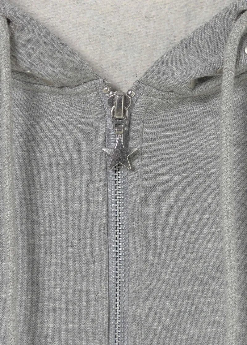 Studded hooded sweatshirt