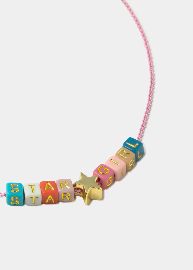 Letter dice necklace