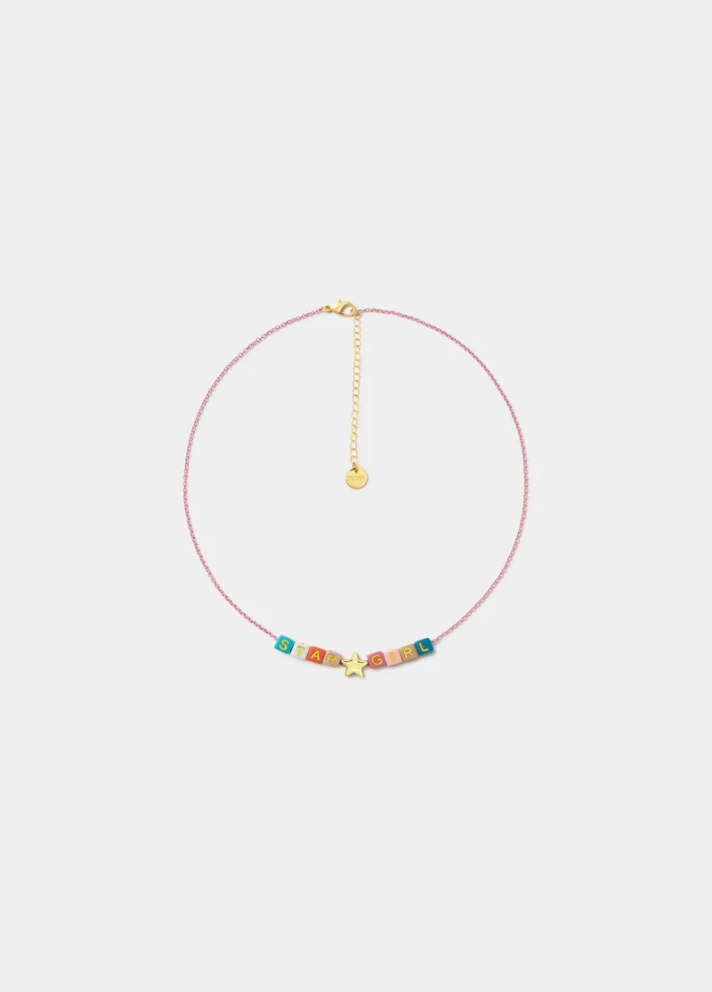Letter dice necklace