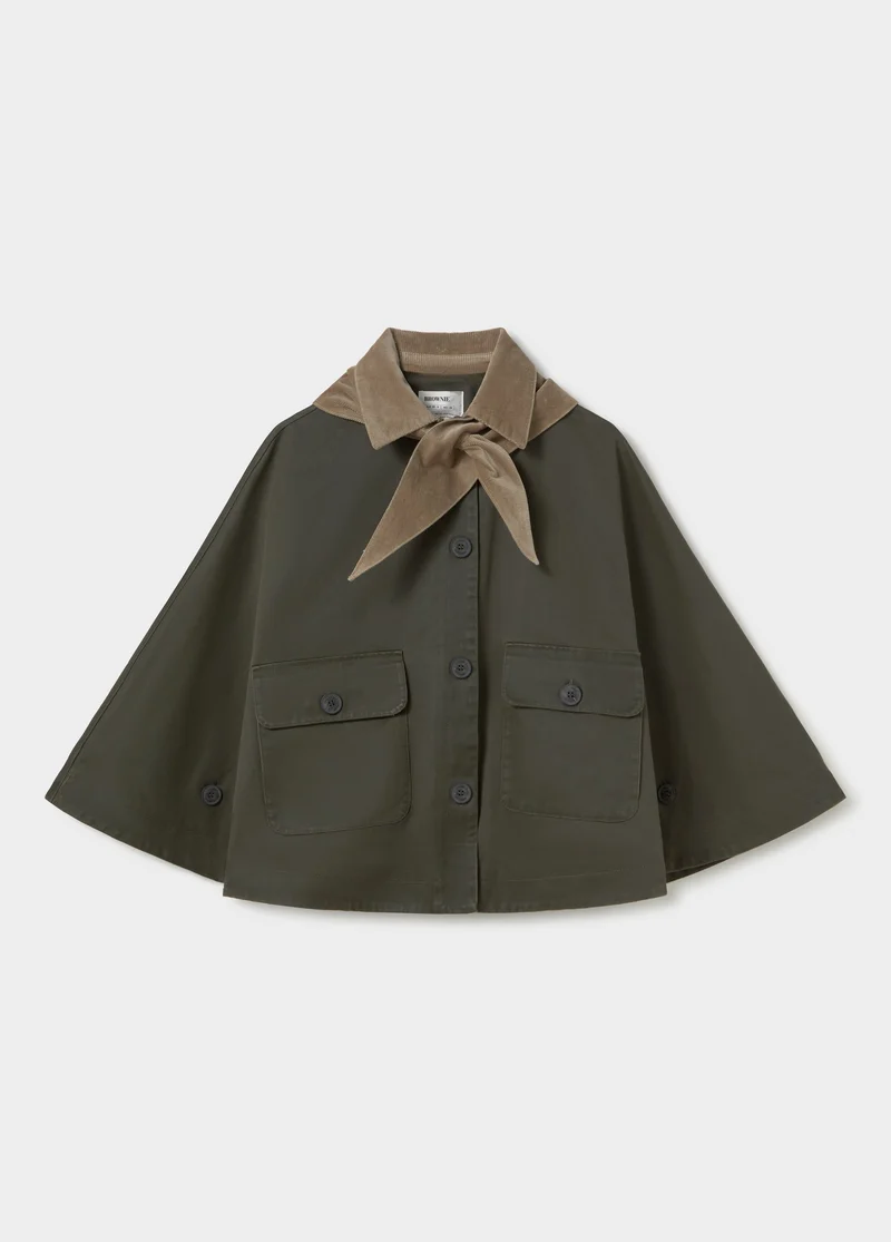 Short waxed cape