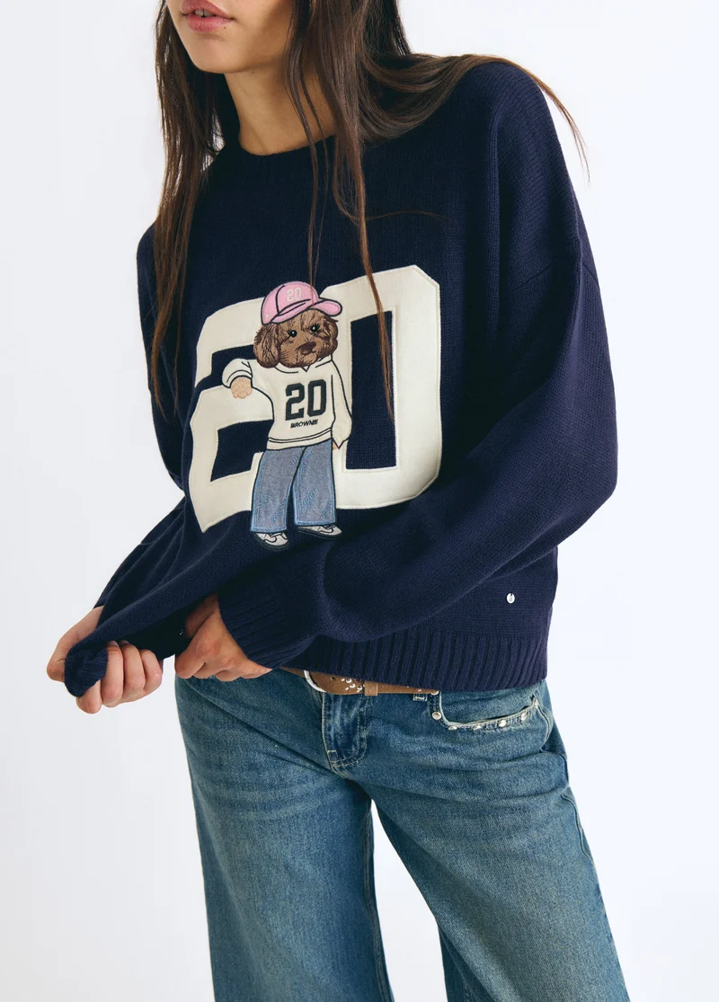 Number 20 dog sweater