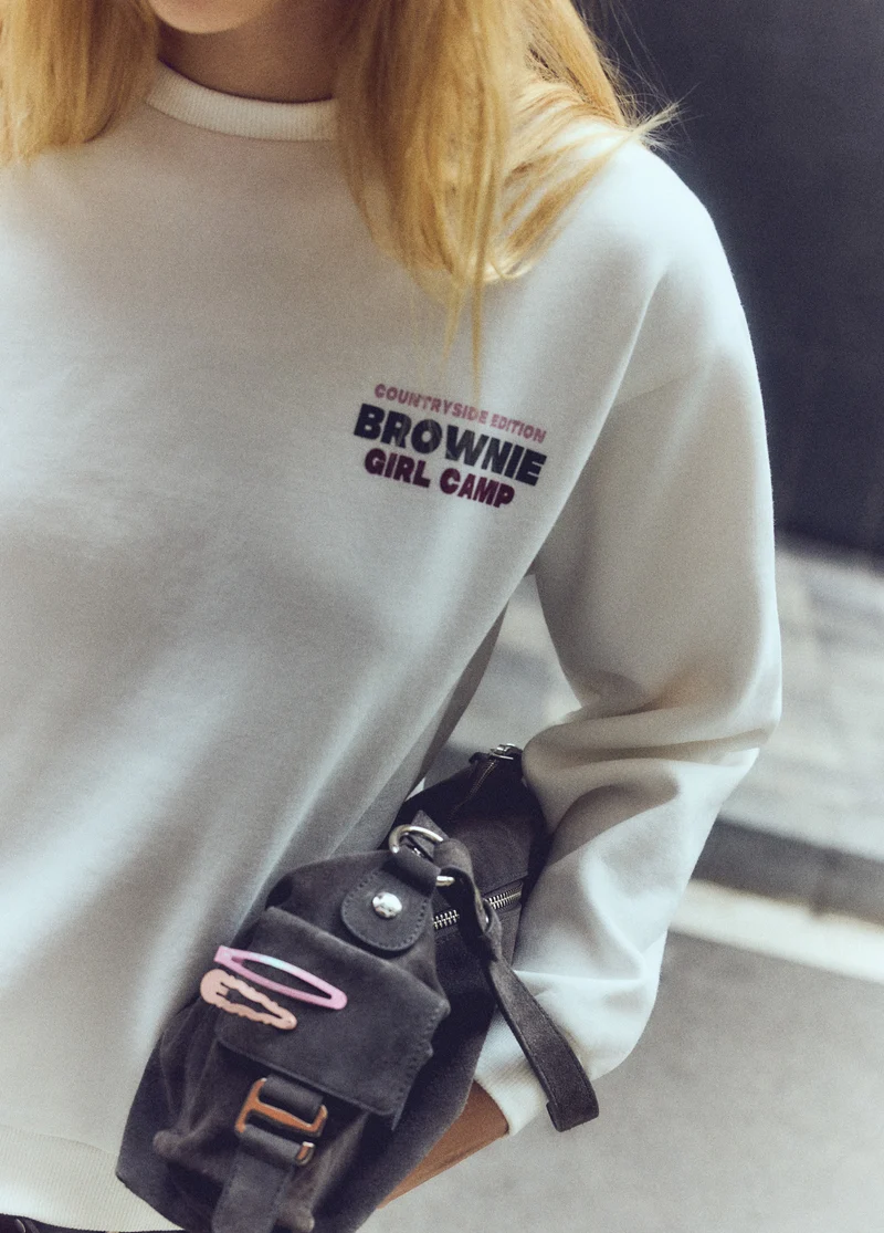 Glitter horse print sweatshirt