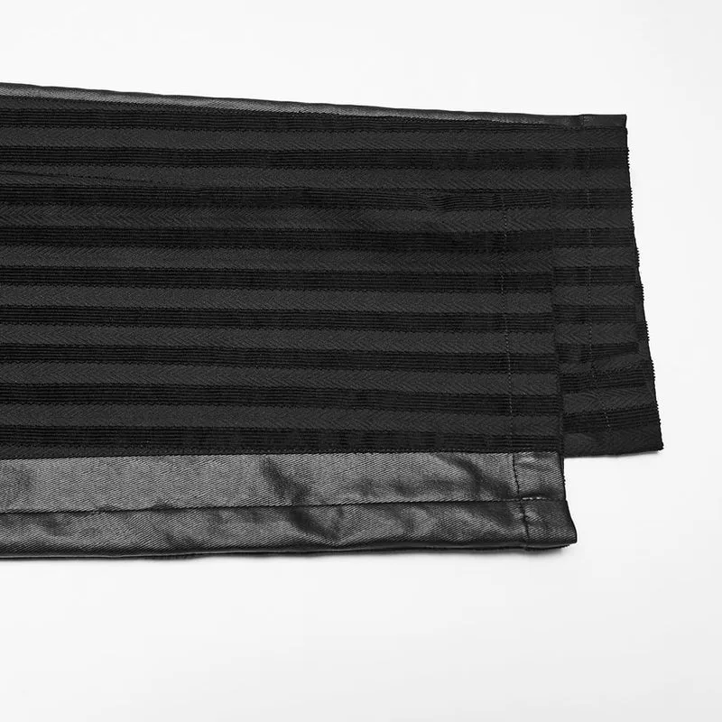 Punk-Streifen-Patchworkhose für Herren