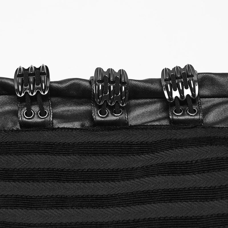 Punk-Streifen-Patchworkhose für Herren