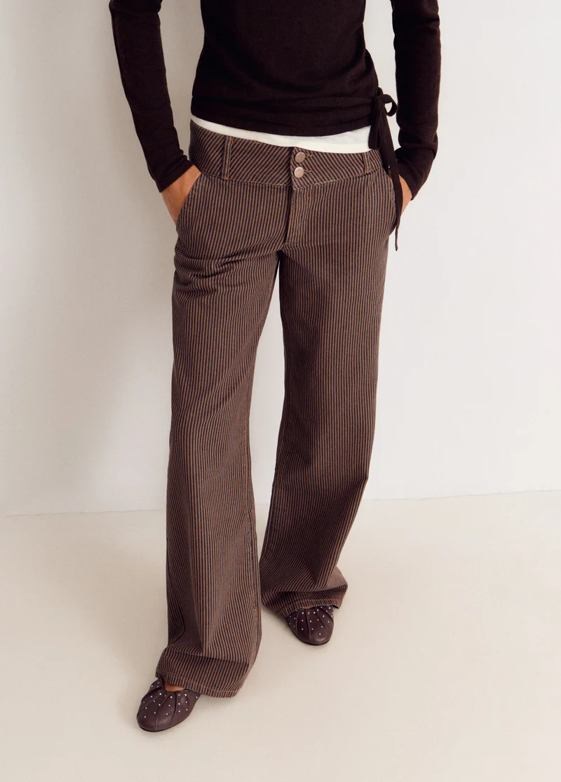 Wide-waist trousers