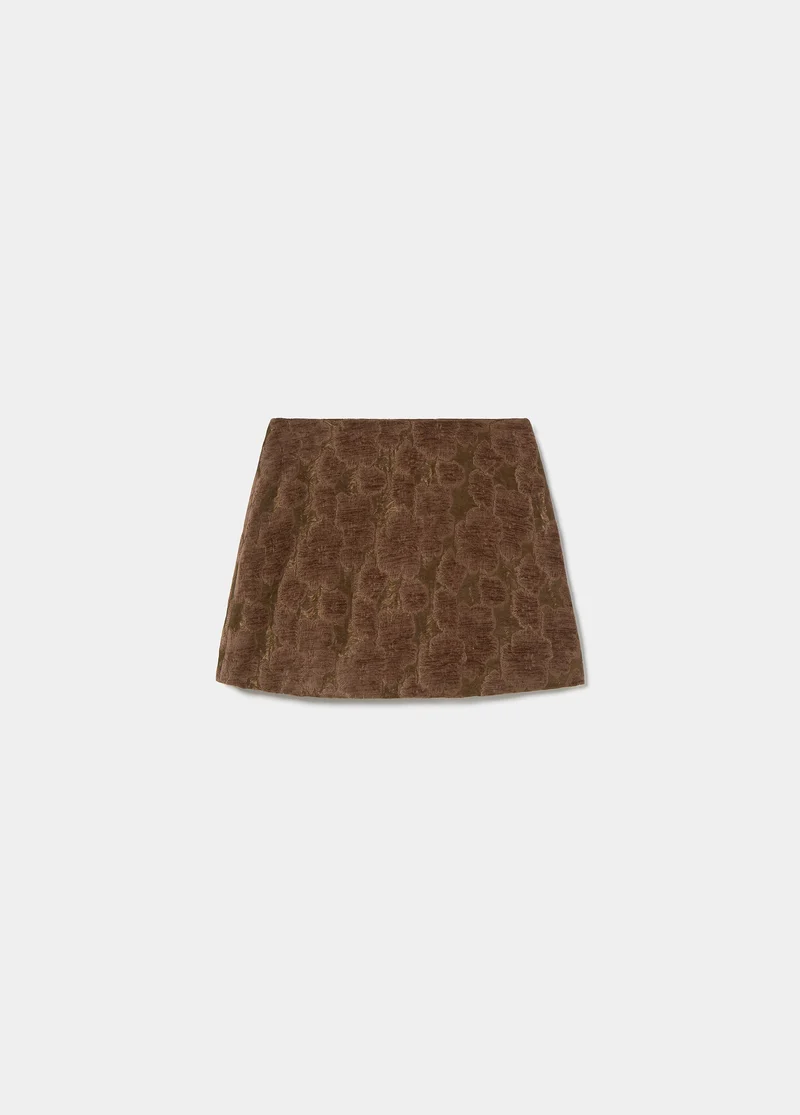 Mini floral skirt
