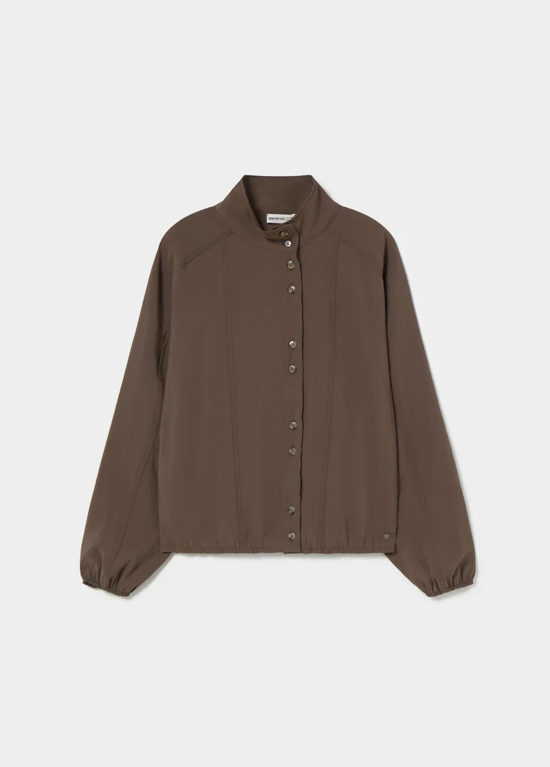 High-neck blouse