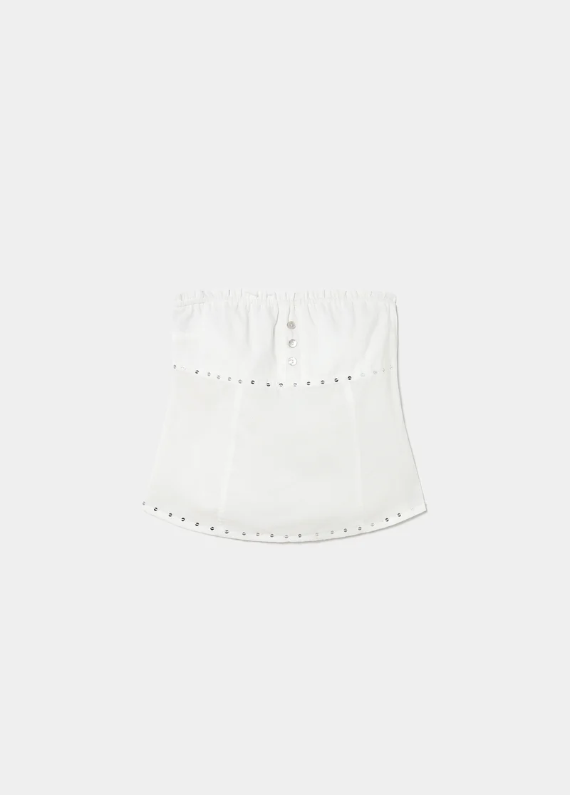 Mirror bandeau top