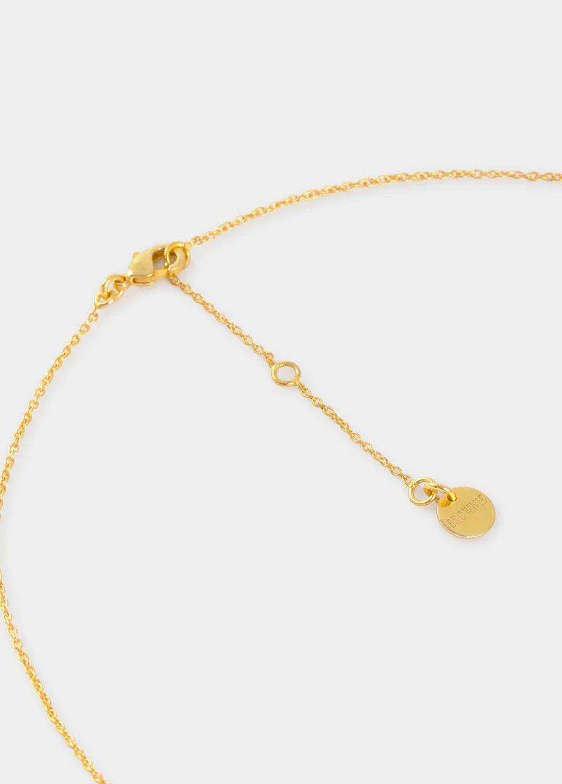 Key and heart necklace