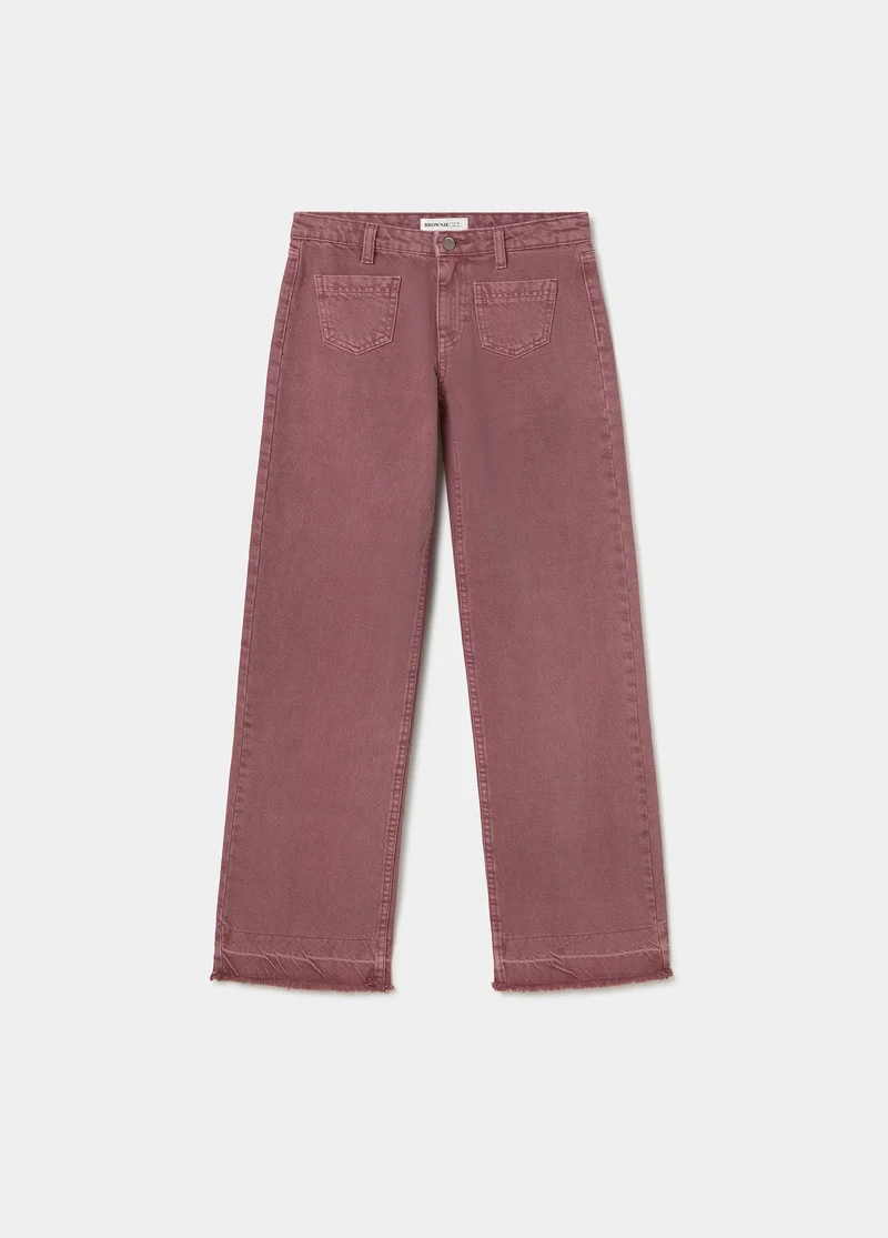 Trousers with front pockets
