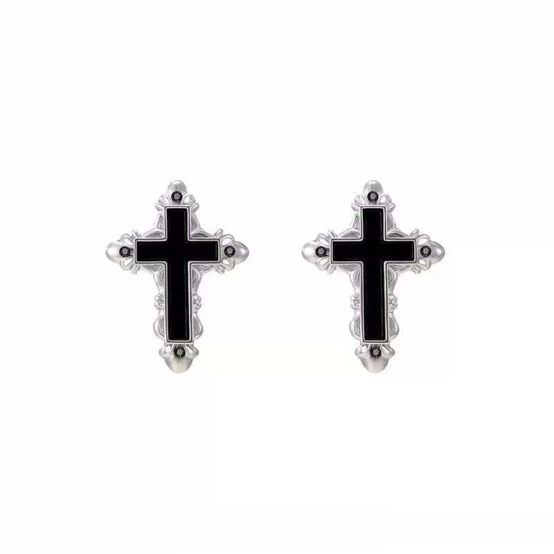 Grunge-Kreuz-Ohrringe für Damen