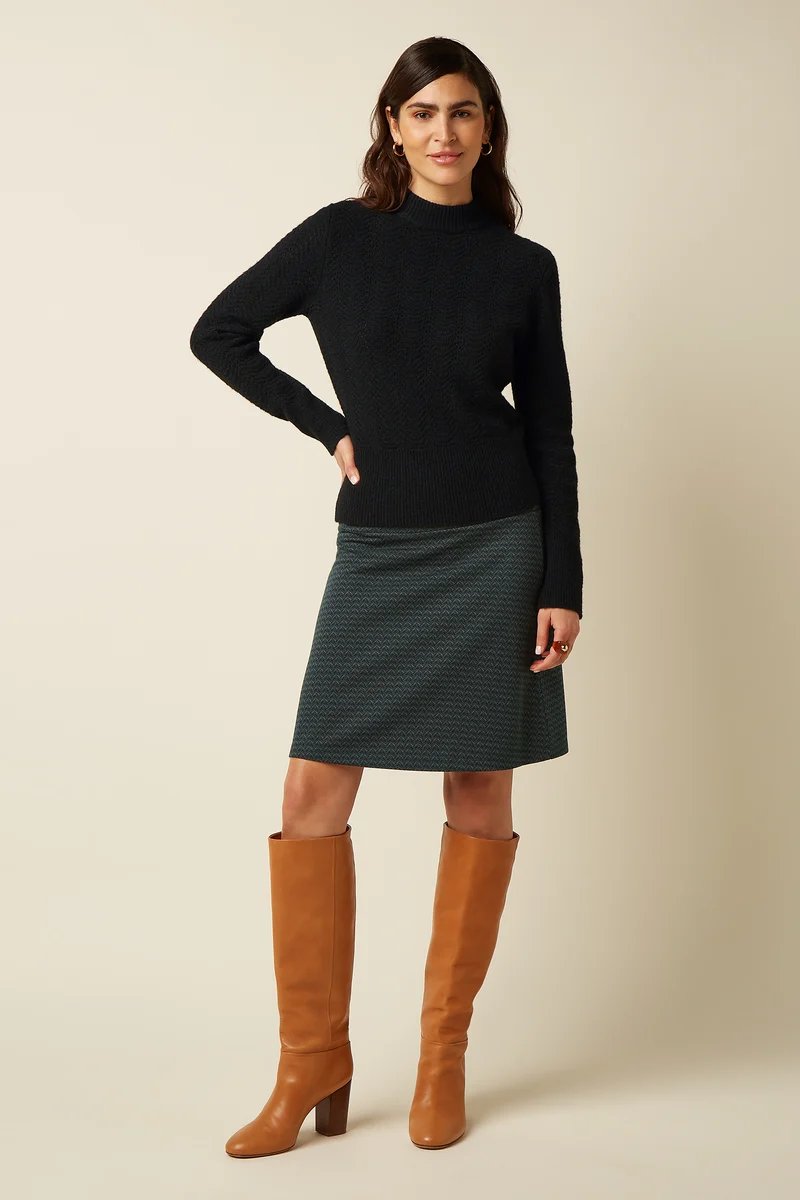 Border Skirt Wander Jacquard