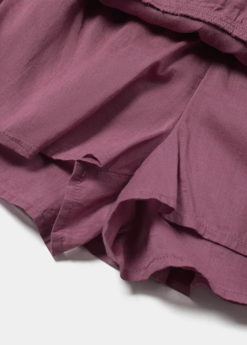 Short ruffle skirt