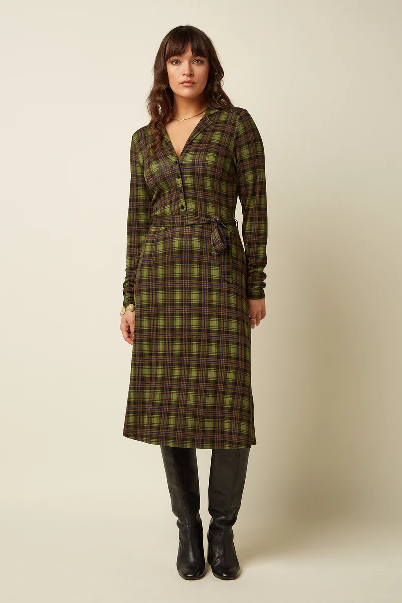 Lola Dress Timber Check
