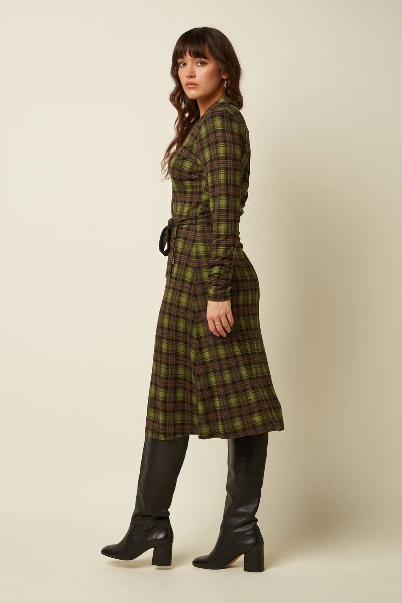Lola Dress Timber Check
