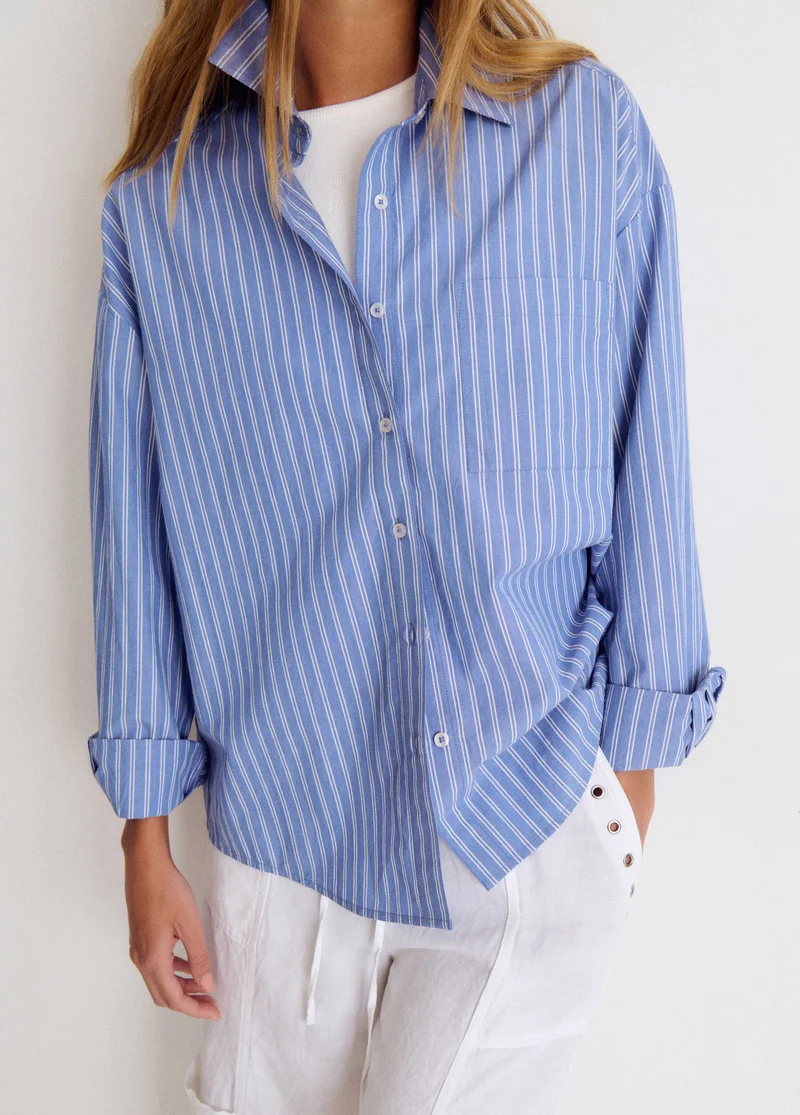 Geometric-print shirt