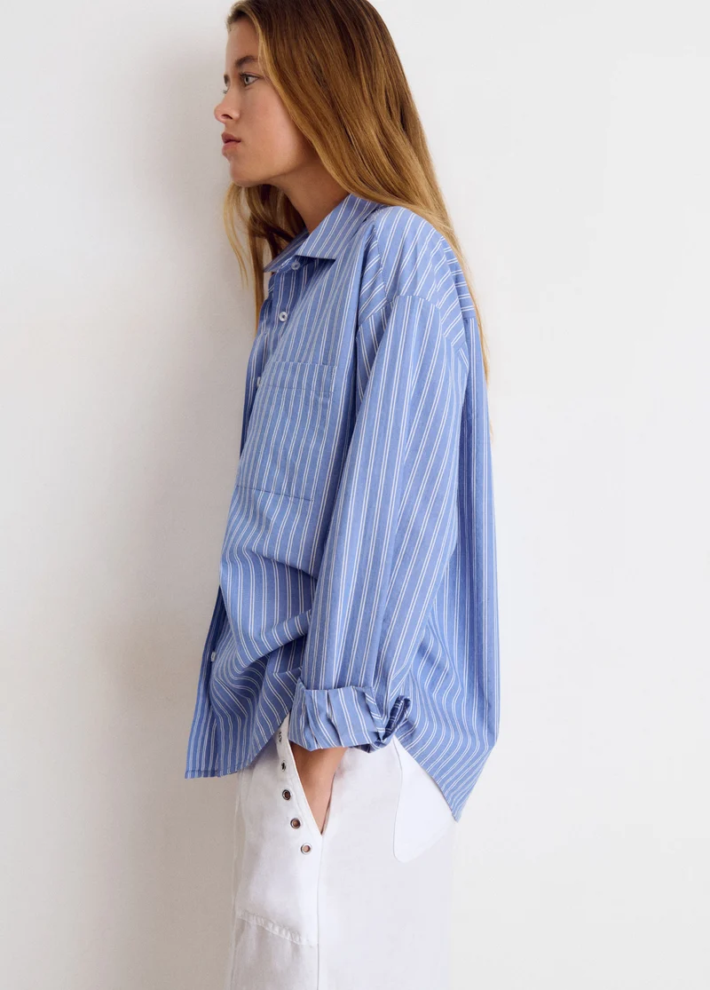 Geometric-print shirt