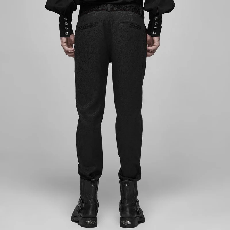 Gothic Blood Jacquard-Anzughose für Herren